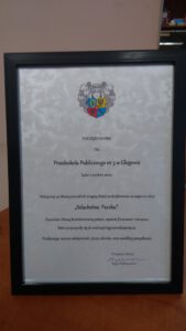 Podziękowania Prezydenta Głogowa za udział w akcji                                         ,, Szlachetna Paczka”